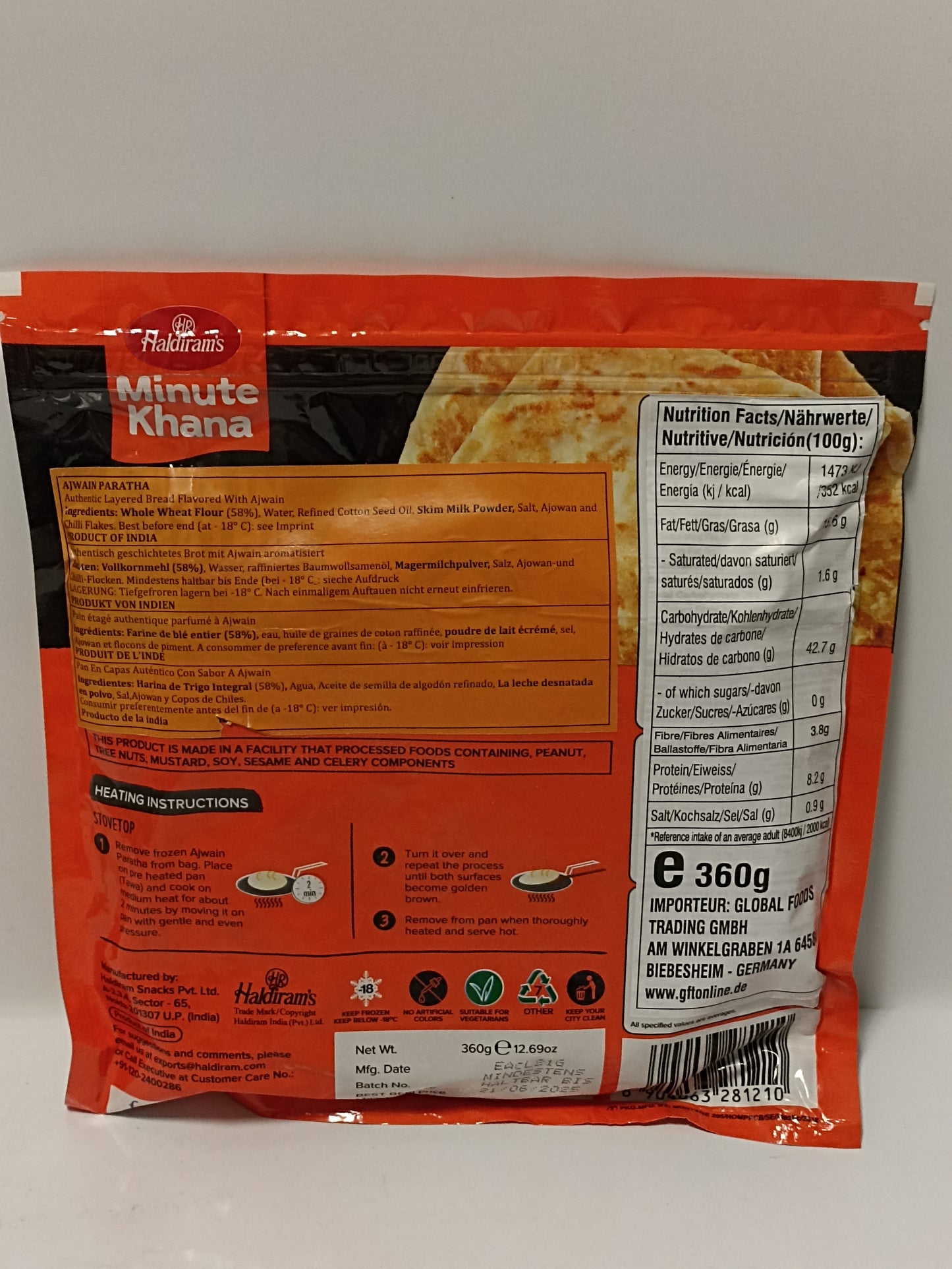 Haldiram Ajwain Paratha 360g