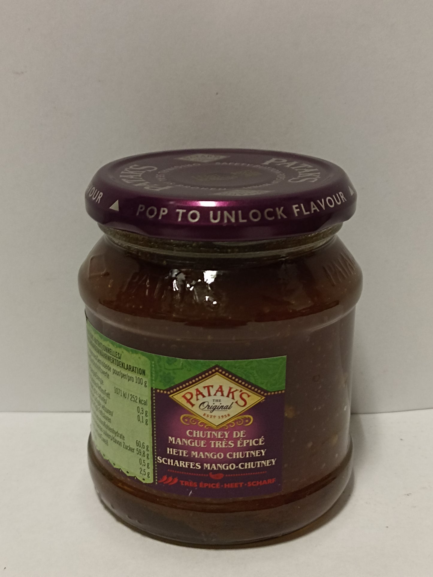 Patak's Scharfes Mango-Chutney 340g
