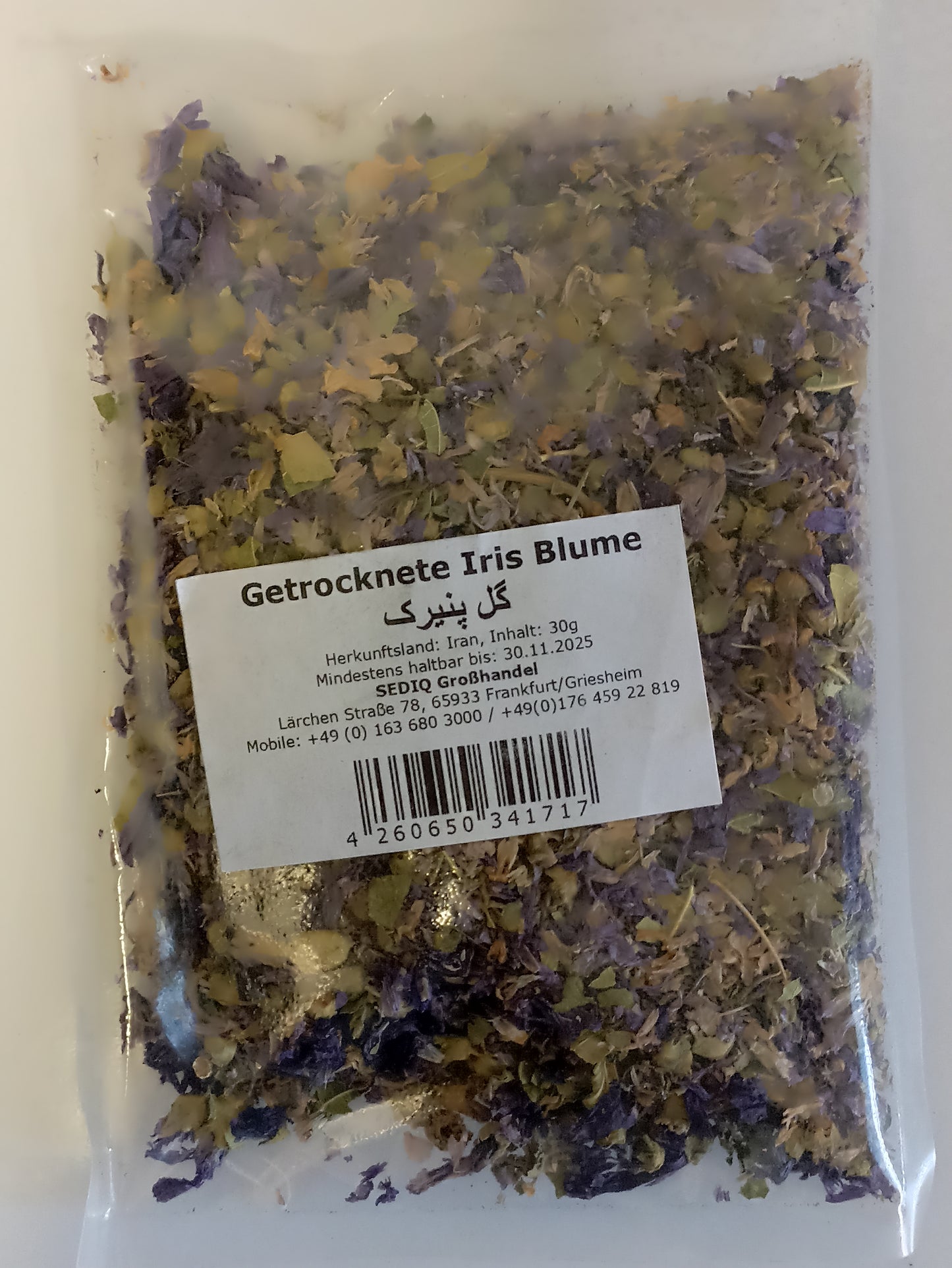 TRS Getrocknete Iris Blume 30g