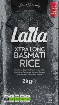 Laila Extra Long Basmati Reis 2kg