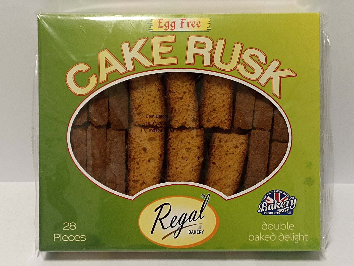 Regal Egg Free Cake Rusk 28 Pieces 480g