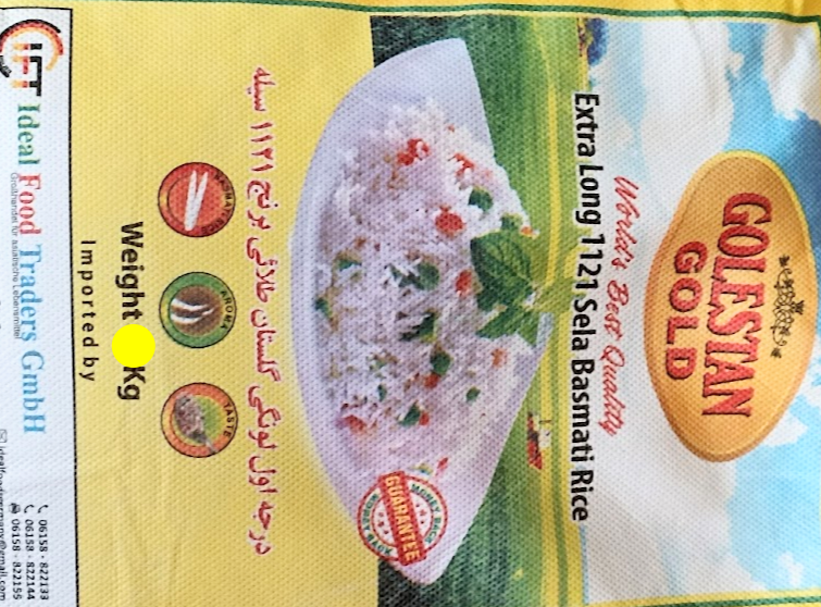 Golestan Extra Long Sella Basmati Reis 10kg