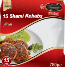 Crown 15 Shami Kebabs Meat 600g