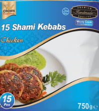Crown 15 Shami Kebabs Chicken 600g