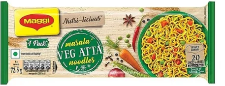 Maggi Veg Atta Masala Noodles 4 Pack 290g
