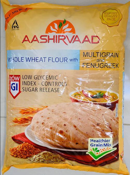 Aashirvaad Whole Wheat Flour with Multigrains 5kg