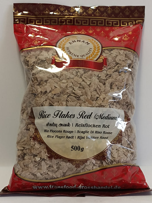 Annam Rice Flakes Red Medium 500g