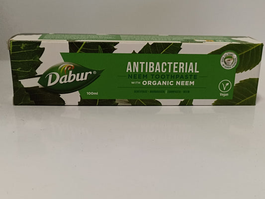 Dabur Toothpaste Antibacterial Organic Neem 100ml