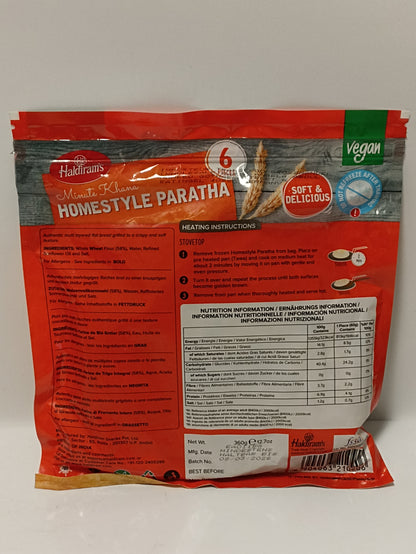 Haldiram Homestyle Paratha Vegan 360g