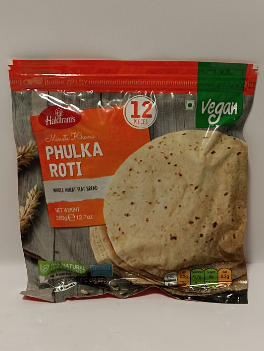 Haldiram Phulka Roti Vegan 360g