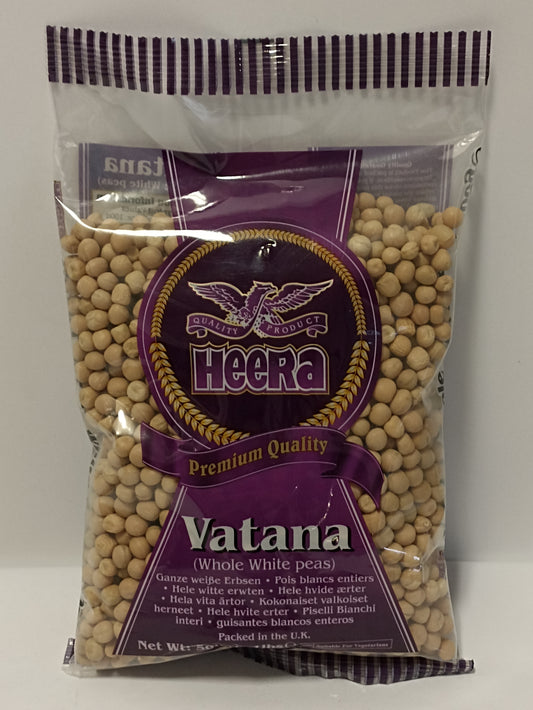 Heera Vatana Whole White Peas 500g