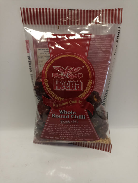 Heera Whole Round Chilli Extra Hot 50g