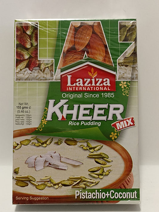 Laziza Kheer RIce Pudding Pistachio & Coconut Mix 155g