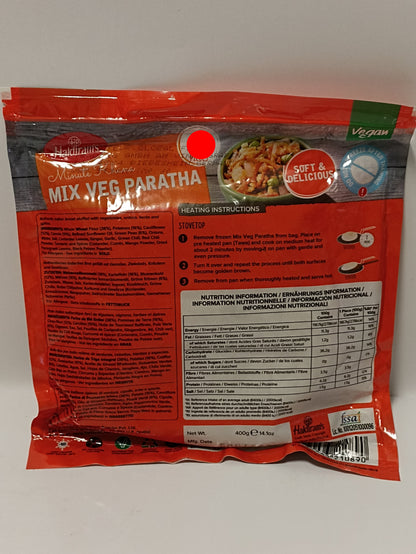 Haldiram Mix Veg Paratha Vegan 400g