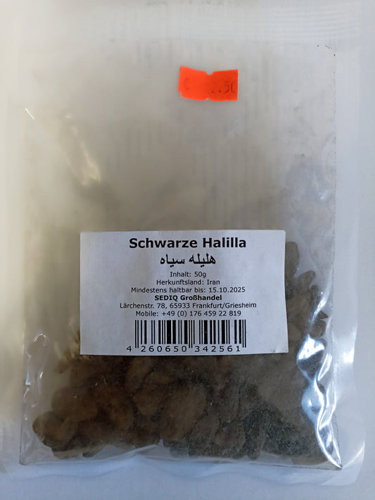 Getrocknete Schwarze Halilla 50g