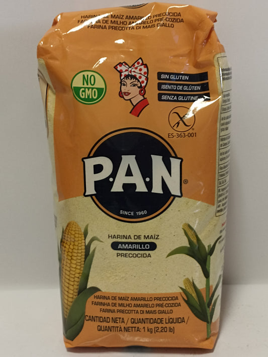 Pan Harina de Maiz Amarillo Precocida 1kg