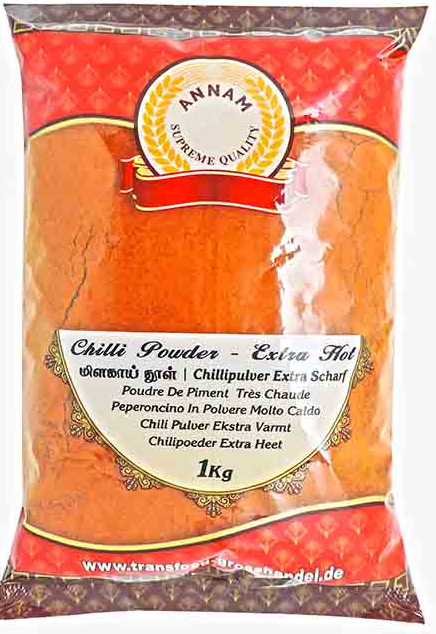 Annam Chilli Powder Extra Hot 1kg