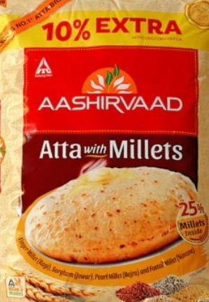 Aashirwaad Atta with Millets 2,2kg