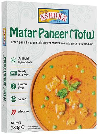 Ashoka RTE Matar Paneer (Tofu) 280g