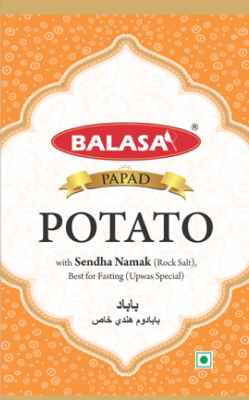 Balasa Potato Papad Plain 100g