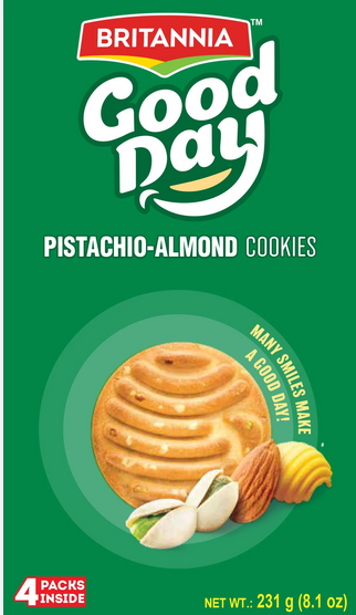 Britannia Good Day Pistachio-Almond Cookies 216g