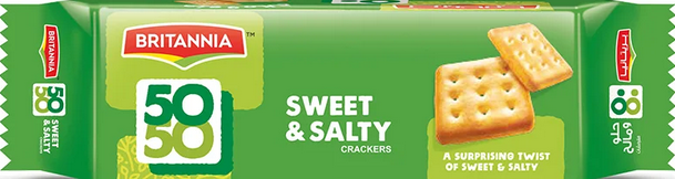 Britannia 50/50 Sweet&Salty Crackers 62g