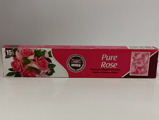 Heera Pure Rose Premium Masala Incense 15g