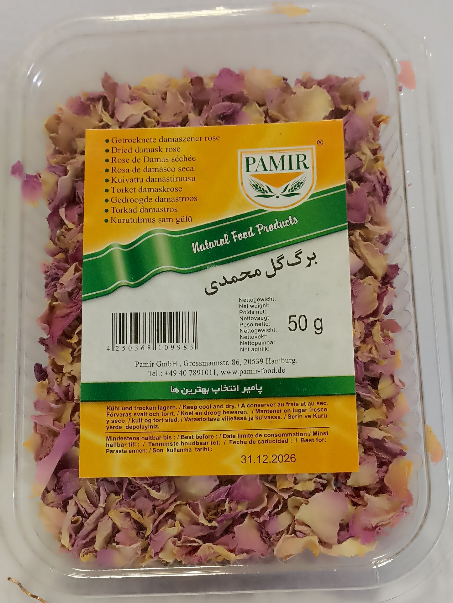 Pamir Rosenblätter 40g