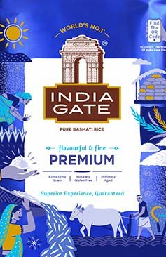 India Gate Premium Ex Long Basmati Reis 1kg