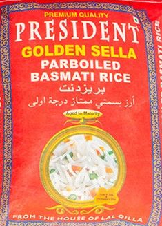 President Golden Sella Parboiled Basmati Rice 5kg