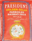 President Golden Sella Parboiled Basmati Rice 5kg