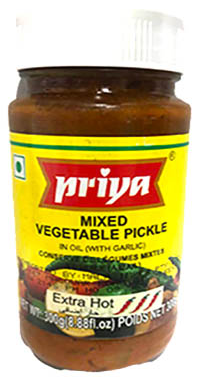 Priya Mixed Vegetable Pickle in Oil 300g