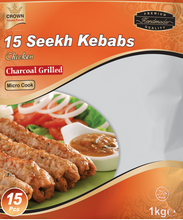Crown 15 Seekh Kebabs Chicken Charcoal Grilled 1kg