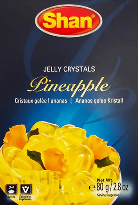 Shan Jelly Crystals Pineapple 80g